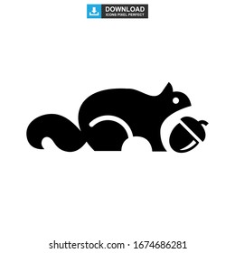 squirrel icon or logo isolated sign symbol vector illustration - high quality black style vector icons
