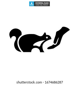 squirrel icon or logo isolated sign symbol vector illustration - high quality black style vector icons
