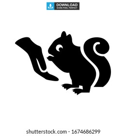 squirrel icon or logo isolated sign symbol vector illustration - high quality black style vector icons
