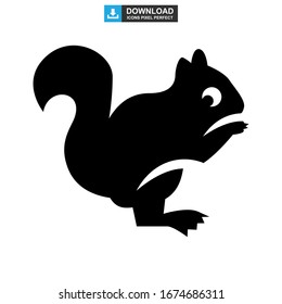 squirrel icon or logo isolated sign symbol vector illustration - high quality black style vector icons
