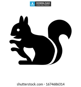 squirrel icon or logo isolated sign symbol vector illustration - high quality black style vector icons
