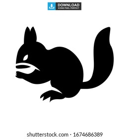 squirrel icon or logo isolated sign symbol vector illustration - high quality black style vector icons
