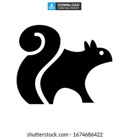 squirrel icon or logo isolated sign symbol vector illustration - high quality black style vector icons
