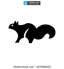 squirrel icon or logo isolated sign symbol vector illustration - high quality black style vector icons
