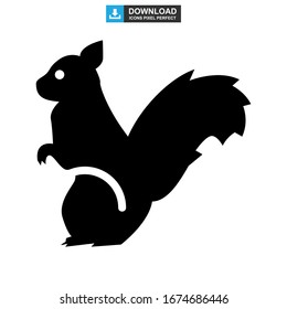 squirrel icon or logo isolated sign symbol vector illustration - high quality black style vector icons
