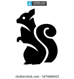 squirrel icon or logo isolated sign symbol vector illustration - high quality black style vector icons
