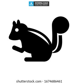 squirrel icon or logo isolated sign symbol vector illustration - high quality black style vector icons
