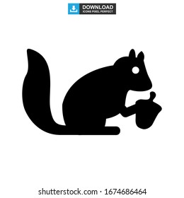 squirrel icon or logo isolated sign symbol vector illustration - high quality black style vector icons
