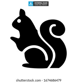 squirrel icon or logo isolated sign symbol vector illustration - high quality black style vector icons
