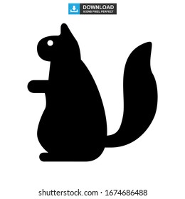 squirrel icon or logo isolated sign symbol vector illustration - high quality black style vector icons
