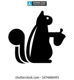 squirrel icon or logo isolated sign symbol vector illustration - high quality black style vector icons

