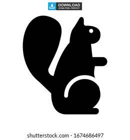 squirrel icon or logo isolated sign symbol vector illustration - high quality black style vector icons
