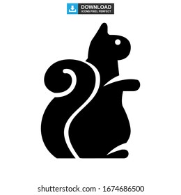 squirrel icon or logo isolated sign symbol vector illustration - high quality black style vector icons
