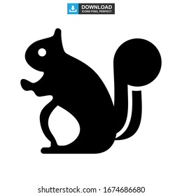 squirrel icon or logo isolated sign symbol vector illustration - high quality black style vector icons

