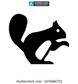 squirrel icon or logo isolated sign symbol vector illustration - high quality black style vector icons

