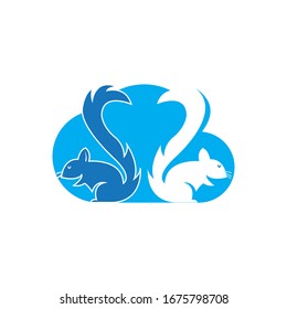 squirrel icon or logo isolated sign symbol vector illustration