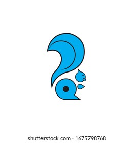 squirrel icon or logo isolated sign symbol vector illustration