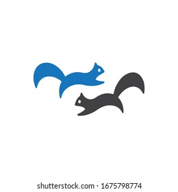 squirrel icon or logo isolated sign symbol vector illustration