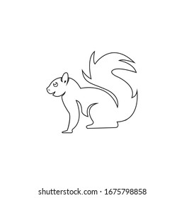 squirrel icon or logo isolated sign symbol vector illustration