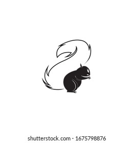 squirrel icon or logo isolated sign symbol vector illustration