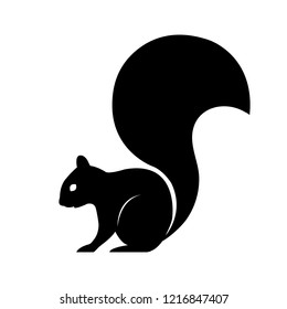 Squirrel icon, logo on white background