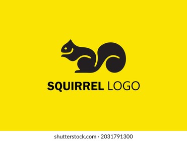 Squirrel icon. Squirrel logo template. Vector