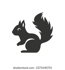 Squirrel Icon on White Background - Simple Vector Illustration