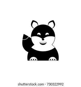 Squirrel icon on white background