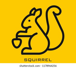 Squirrel icon signs