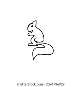Squirrel icon and symbol vector illustration