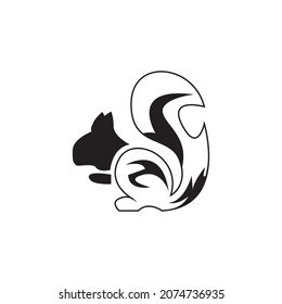 Squirrel icon and symbol vector illustration