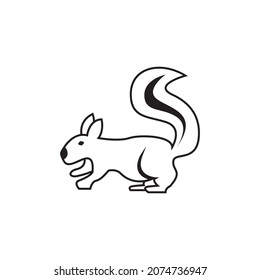 Squirrel icon and symbol vector illustration