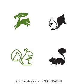 Squirrel icon and symbol vector illustration