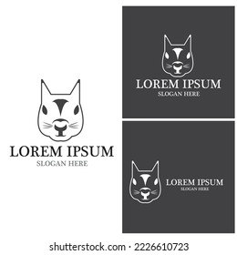 Squirrel icon and symbol vector illustration