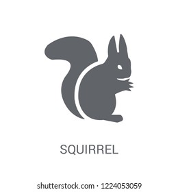 Squirrel icon. Trendy Squirrel logo concept on white background from animals collection. Suitable for use on web apps, mobile apps and print media.
