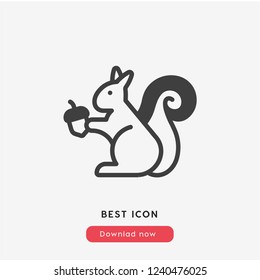 Squirrel icon vector