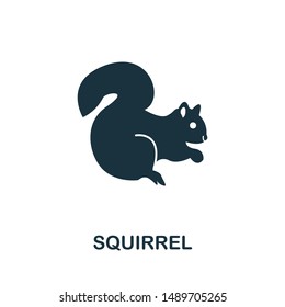 Squirrel icon vector illustration. Creative sign from squirrel icons collection. Filled flat Squirrel icon for computer and mobile. Symbol, logo vector graphics.