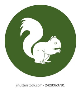 Squirrel icon vector illustration simple design