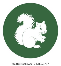 Squirrel icon vector illustration simple design