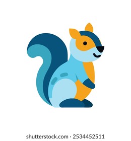 squirrel icon vector illustration style