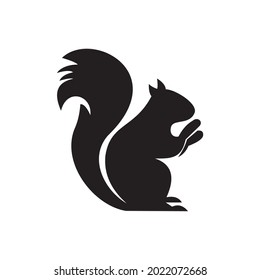 Squirrel icon vector logo template