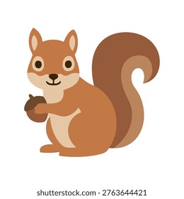 Squirrel Illustration Vector Template Design