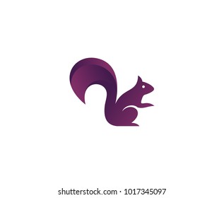 Squirrel logo animal 