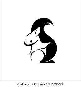 Squirrel Logo Animal Vector Design Template, Nature Element Industry Wildlife Graphic Inspiration
