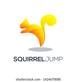 squirrel logo with awesome gradient color