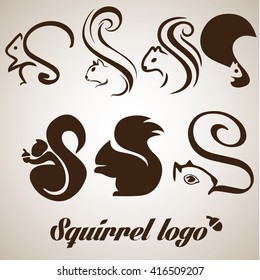 squirrel logo collection