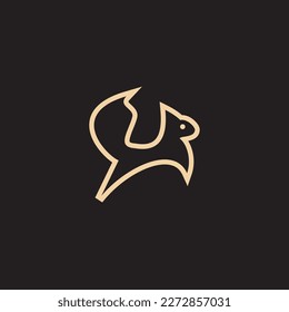 Squirrel logo concept to represent in many industries such as sport, nature, etc. The Logo has a bold clean shape and is designed with a grid to make it look more professional. This is a great way to 
