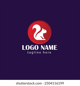 Squirrel Logo Design. Animal Logo Design.