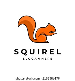 DISEÑO DE LOGOTIPO SQUIRREL CON CARICATURA