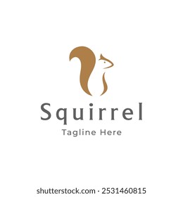 Squirrel logo design with a creative and unique concept.